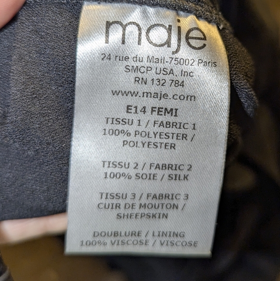 Maje slashed shoulder jumpsuit - Picture 8 of 8